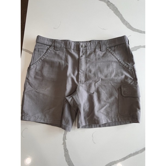 Other - Duluth Trading Co Mens 42 Gray Cargo Shorts Heavy Duty 100%‎ Cotton Cooldry